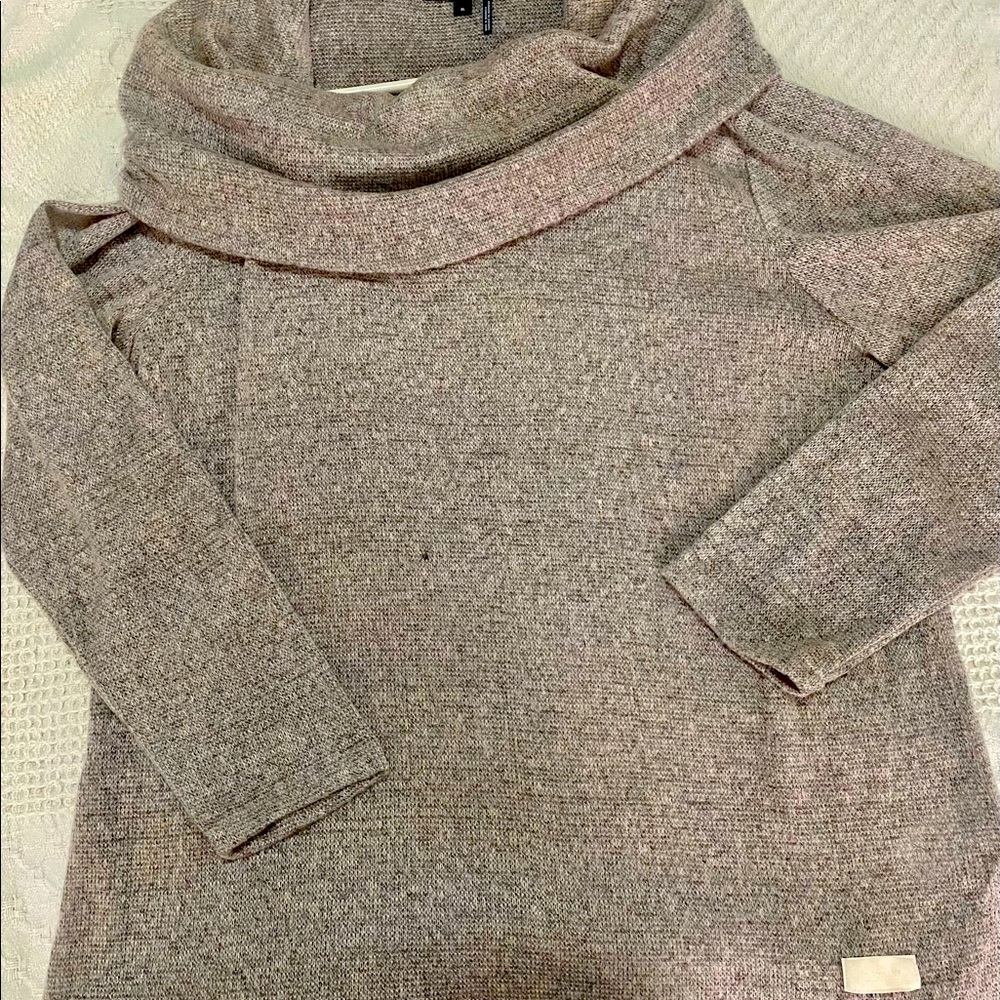 Crowl neck DKNY sweater… worn only a couple times.